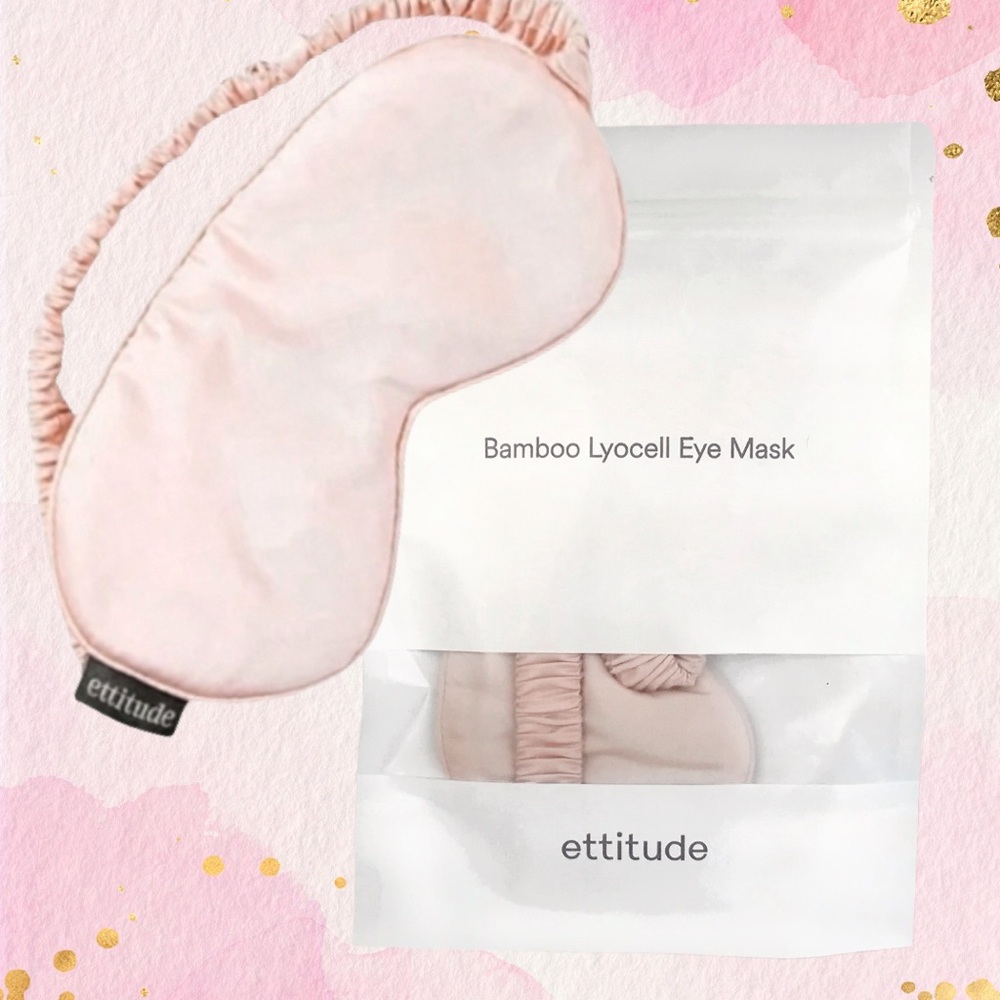 Ettitude Bamboo Lyocell Pink Eye Mask in Cloud Pink *Brand New In Package